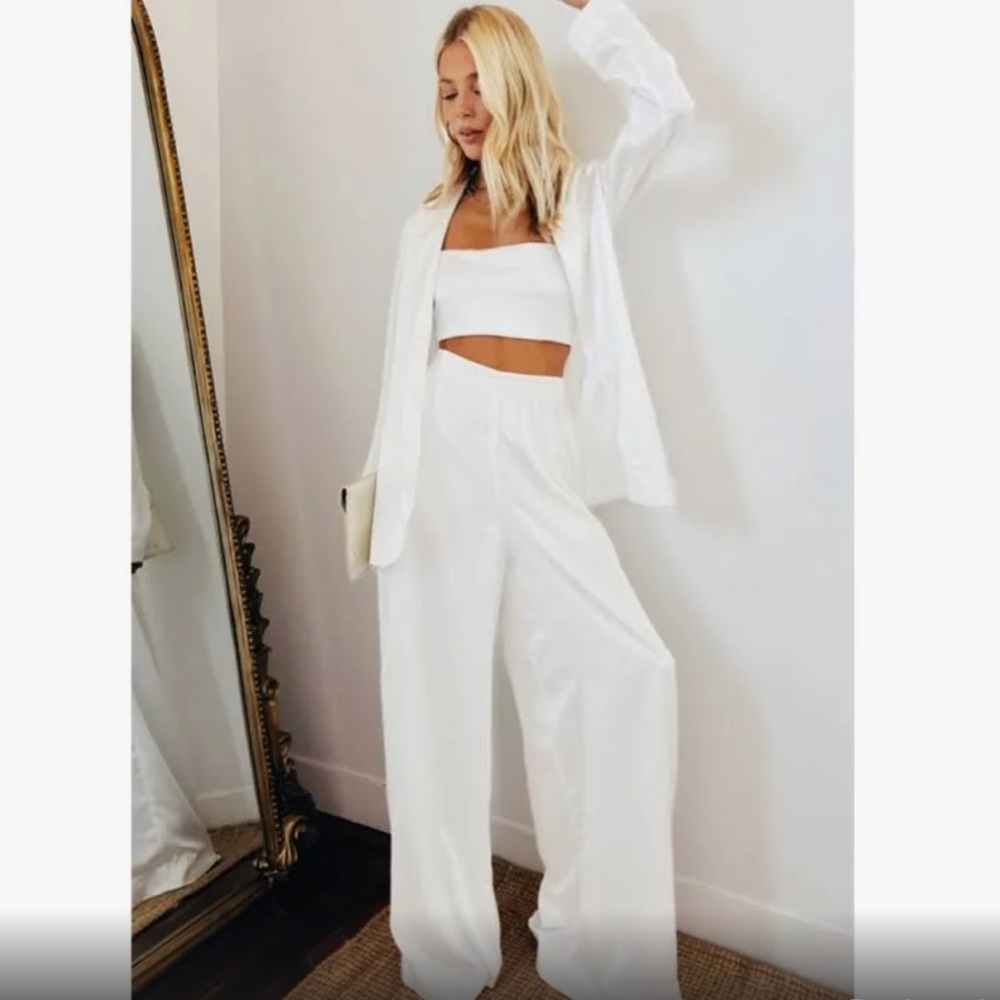 Show Me Your MuMu White Satin Set XS